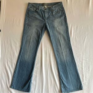 Abercrombie & Fitch Stretch Bootcut Flare Blue Jeans Women’s 10R Y2K Light Wash